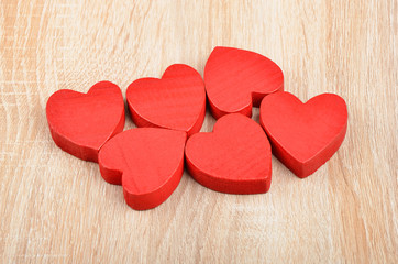 Obraz premium Heart on wooden background