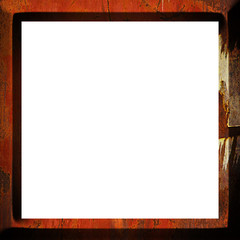Obraz premium metal plate on isolated background.