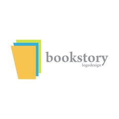Book Logo - Simple Sroty Book Logo Vector