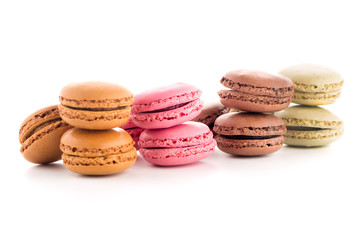 Obraz na płótnie Canvas Colorful French Macarons