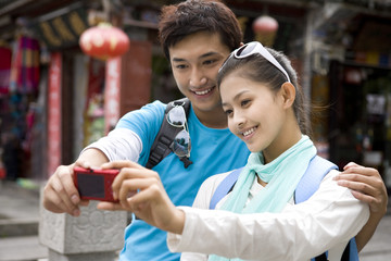 Young Couple Taking a Self-Portrait