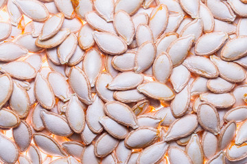 detail of pumpkin seeds