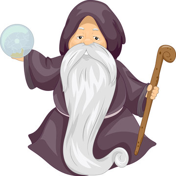 recommend clip art: Wizard Staff Crystal Ball Hold