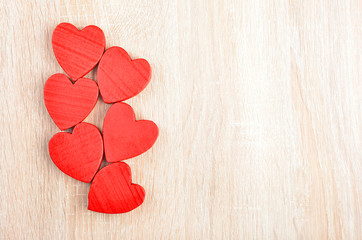 Obraz premium Heart on wooden background