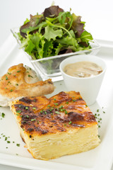 Poulet et son gratin