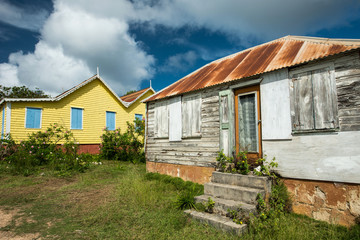 Fototapeta na wymiar Caribbean village