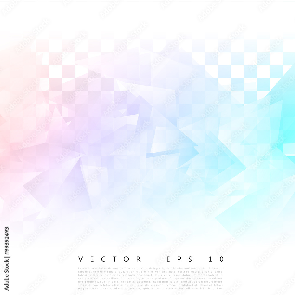 Wall mural abstract geometric shape from gray triangle.