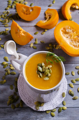 Pumpkin thick soup