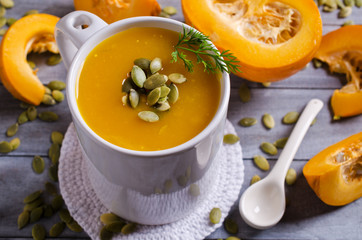 Pumpkin thick soup