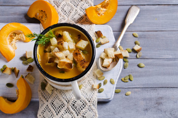 Pumpkin thick soup