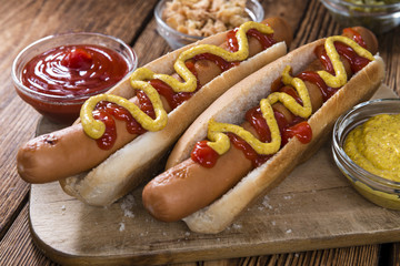 Hot Dog with ketchup and mustard