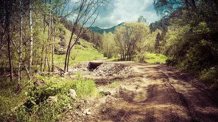 Beauty mountain landscape. Altai, Russia, Asia