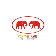 Obraz premium Elephant Logo