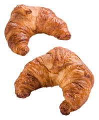 Fresh Croissants (isolated on white)