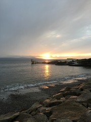 sonnenuntergang in galway irland