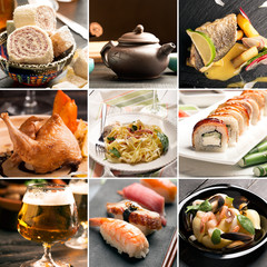 Natural food collage