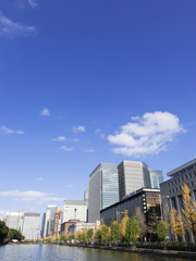 東京都市風景　日比谷から丸ノ内ビジネス街