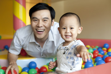 Father Playing With Son