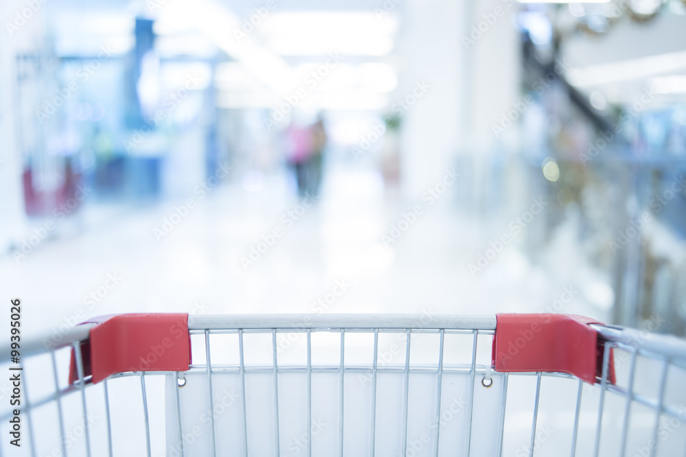 Wall mural blurred of shop, store, shopping mall