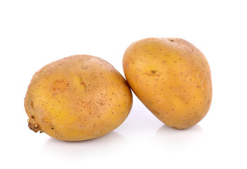 potato on white background