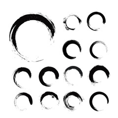 Vector brushes about the Chinese calligraphy circle