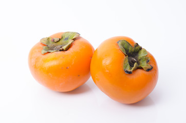Persimmon fruit isolated on white background