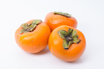 Persimmon fruit isolated on white background
