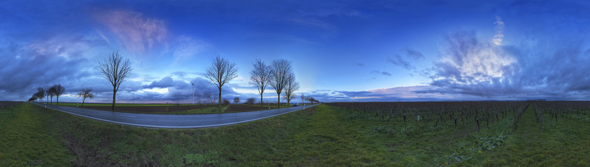 Panorama Landstraße Pfeddersheim volle 360°