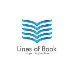 Lines of book Logo icon