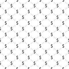 Seamless pattern with dollar icon - 99398478