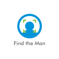 Find The man Icon logo