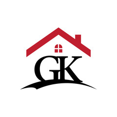 innitial letter logo with roof and window