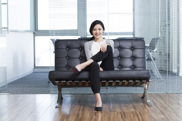 Cool female office worker