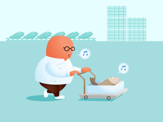 master japanese sushi chef in fish market