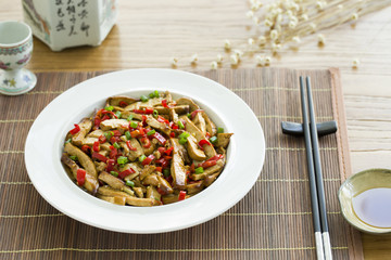 Chinese cuisine fried tofu