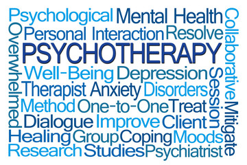 Fototapeta premium Psychotherapy Word Cloud