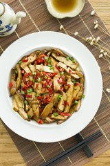 Chinese cuisine fried tofu