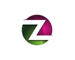 Colorful Modern Letter Z Logo Design Template Element