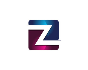 Colorful Modern Letter Z Logo Design Template Element