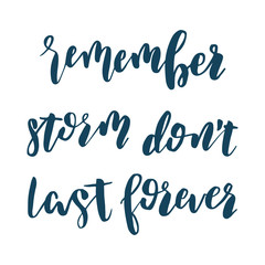 Hand drawn vector lettering. Motivating modern calligraphy 