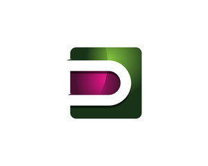 Colorful Modern Letter D Logo Design Template Element