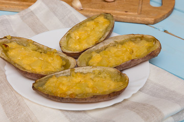 Twice baked potatoes