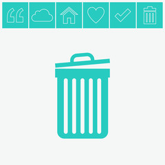 Bucket vector icon.