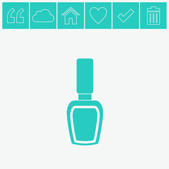 Nail polish vector icon.