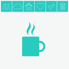 Cup vector icon.