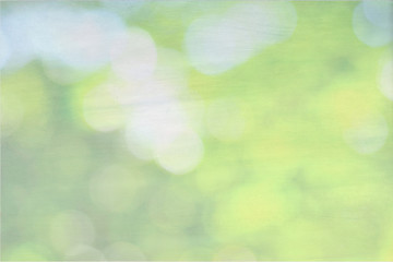 Obraz premium Green nature bokeh on canvas background, pastel background