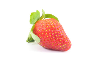 Fresh strawberry on white background