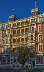 building in Karlovy Vary, Czech republic