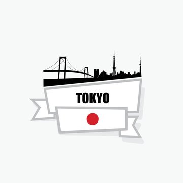 Tokyo ribbon banner