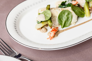goat cheese with vegetables